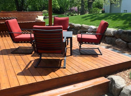 Deck patio cleaning